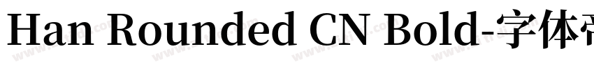 Han Rounded CN Bold字体转换